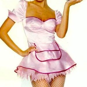 Hot pink diner girl costume